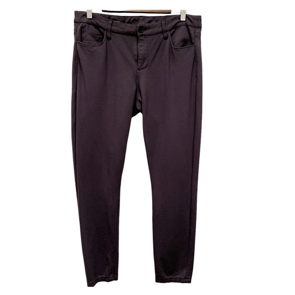 KUT from the Kloth Mia Toothpick Skinny Stretch Ankle Pants, Dark Grey Size 10 - Picture 1 of 13
